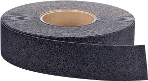3M Safety-Walk 7737 Resilient Tread, 60 ft L, 2 in W, Vinyl Backing, Black :EA: QUANTITY: 1