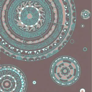 4FUN MULTIFUNCTIONAL SCARF POLARTEC-MANDALA /BROWN