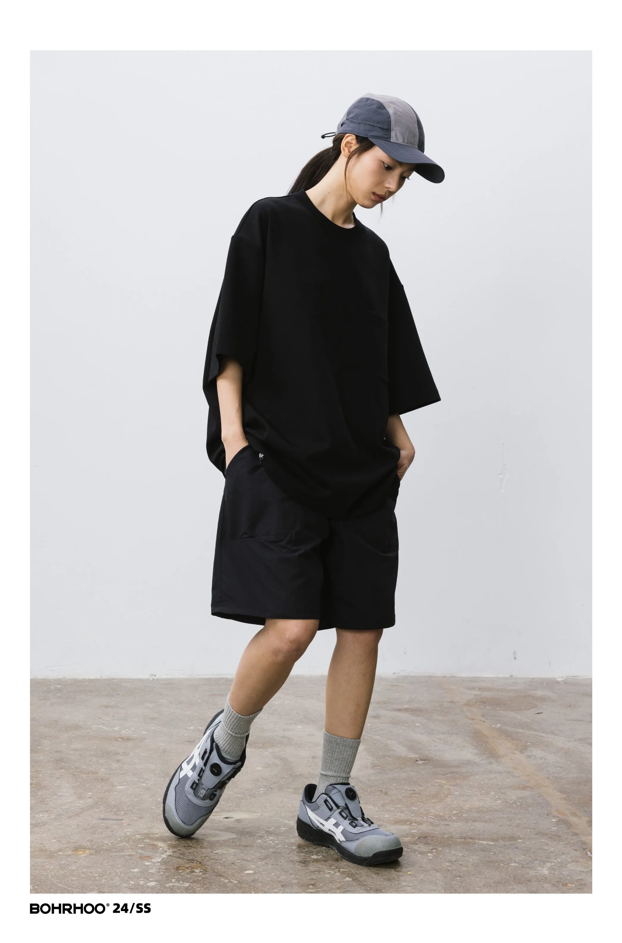 BOHRHOO ルーズポケットエアレイヤーベースTシャツ BHH006
