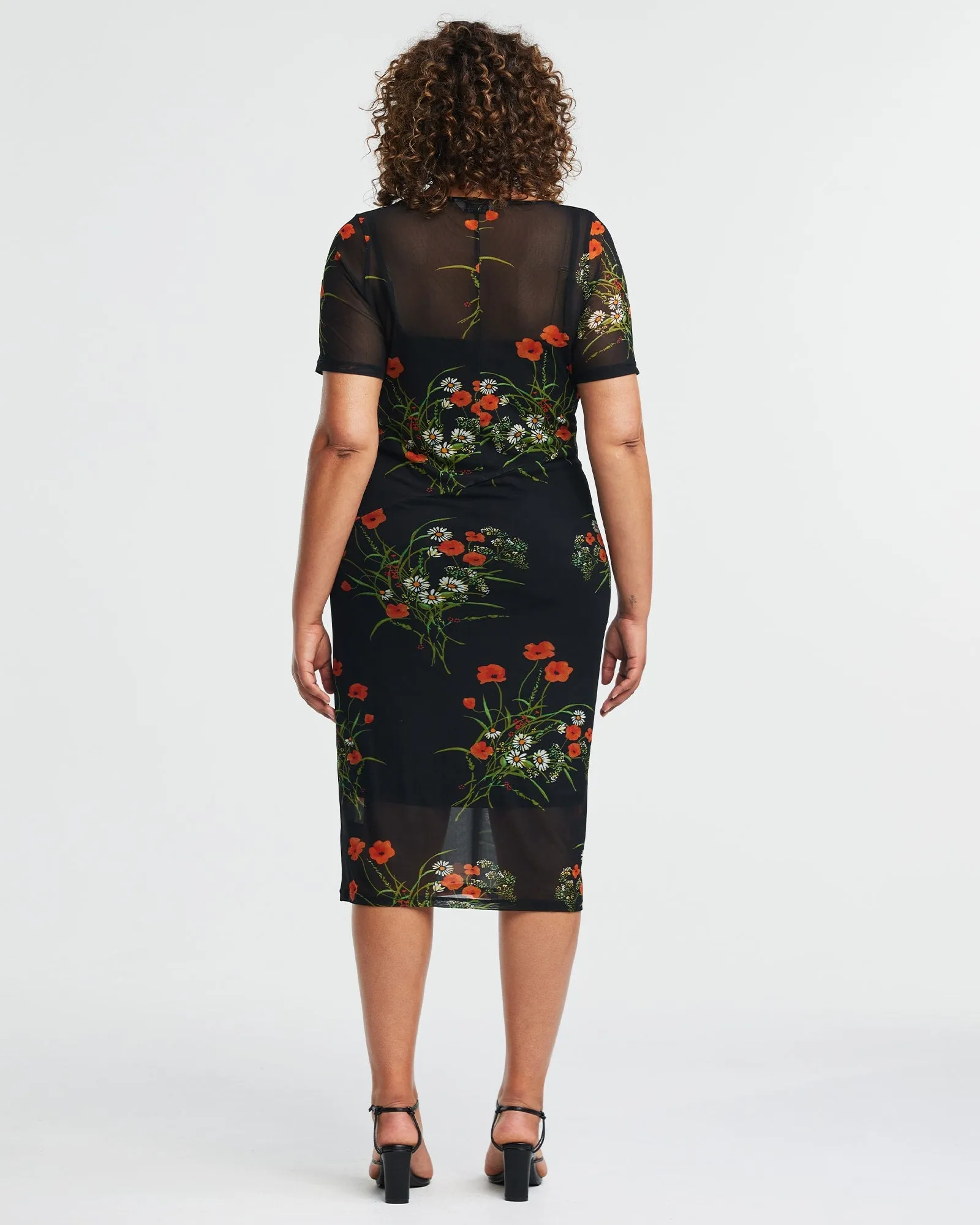 Bouquet Mesh Dress | Print