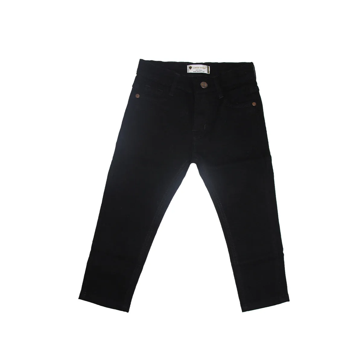 Boys Black Stretchable Denim Jeans (A-33359)