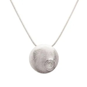 Brushed Round Slider with Spiral Detail