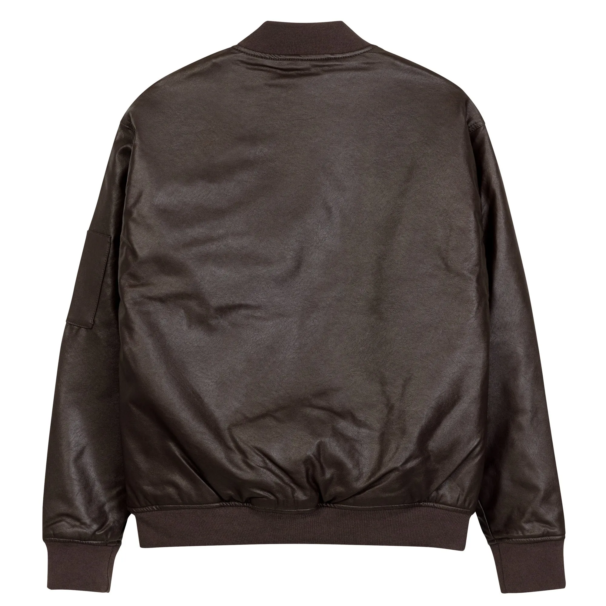 Comeforth Faux Leather Bomber Jacket