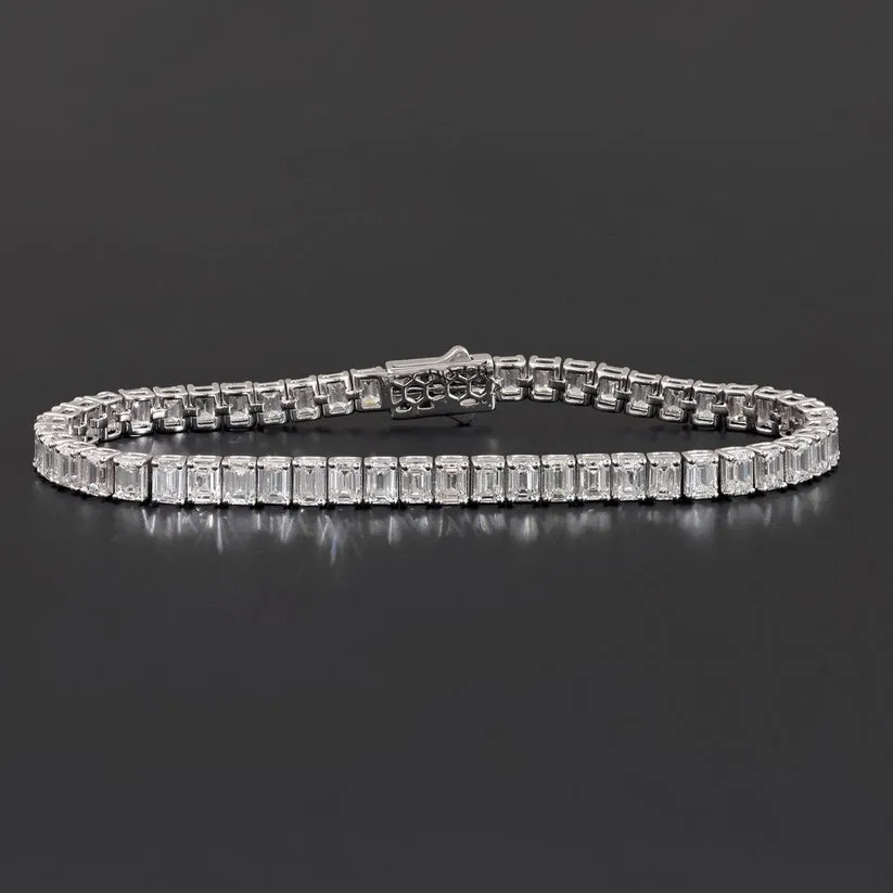 Contemporary Shine Diamond Tennis Bracelet