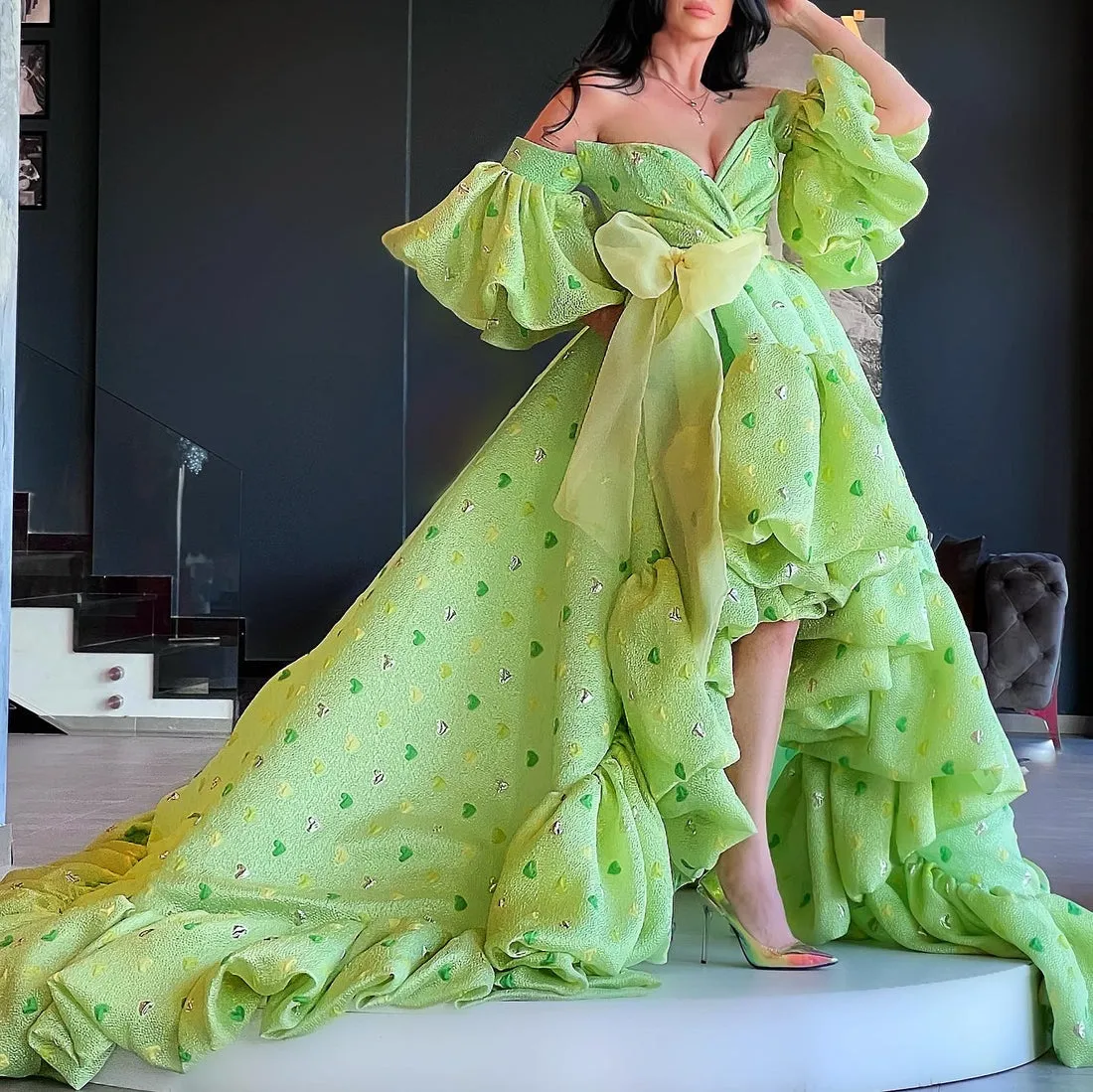 Delaney Green Stylesih Evening dress