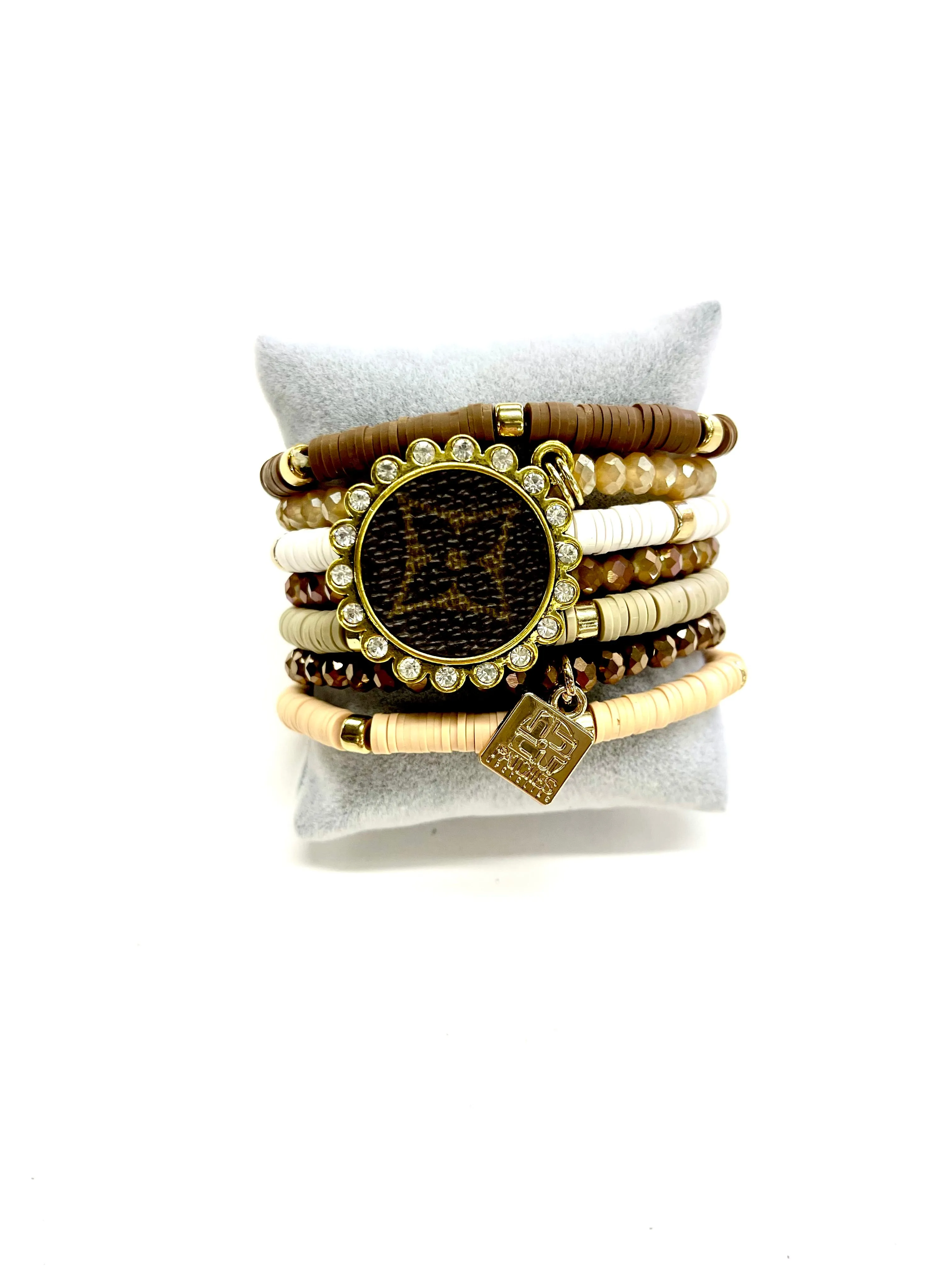 Destiny-Stacked Bracelet set- Gold Clear