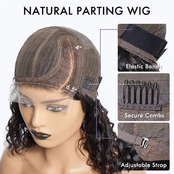 Exclusive Sale | Boss Vibe Salt & Pepper Layered Bob / Body Wave Glueless Pre-Cut Minimalist Lace Grey Wig