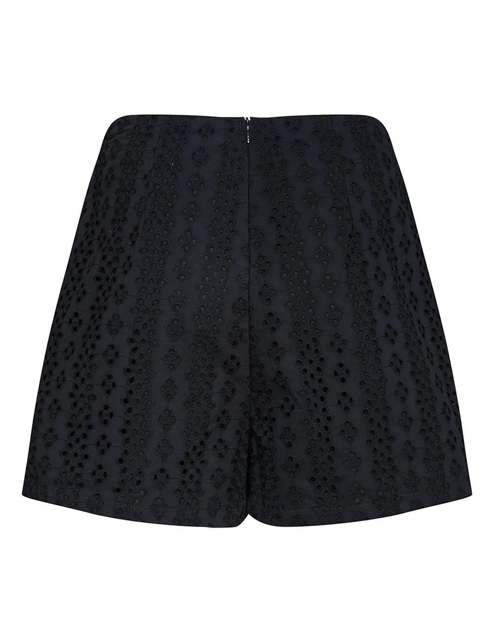 Eyelet High Waist Short