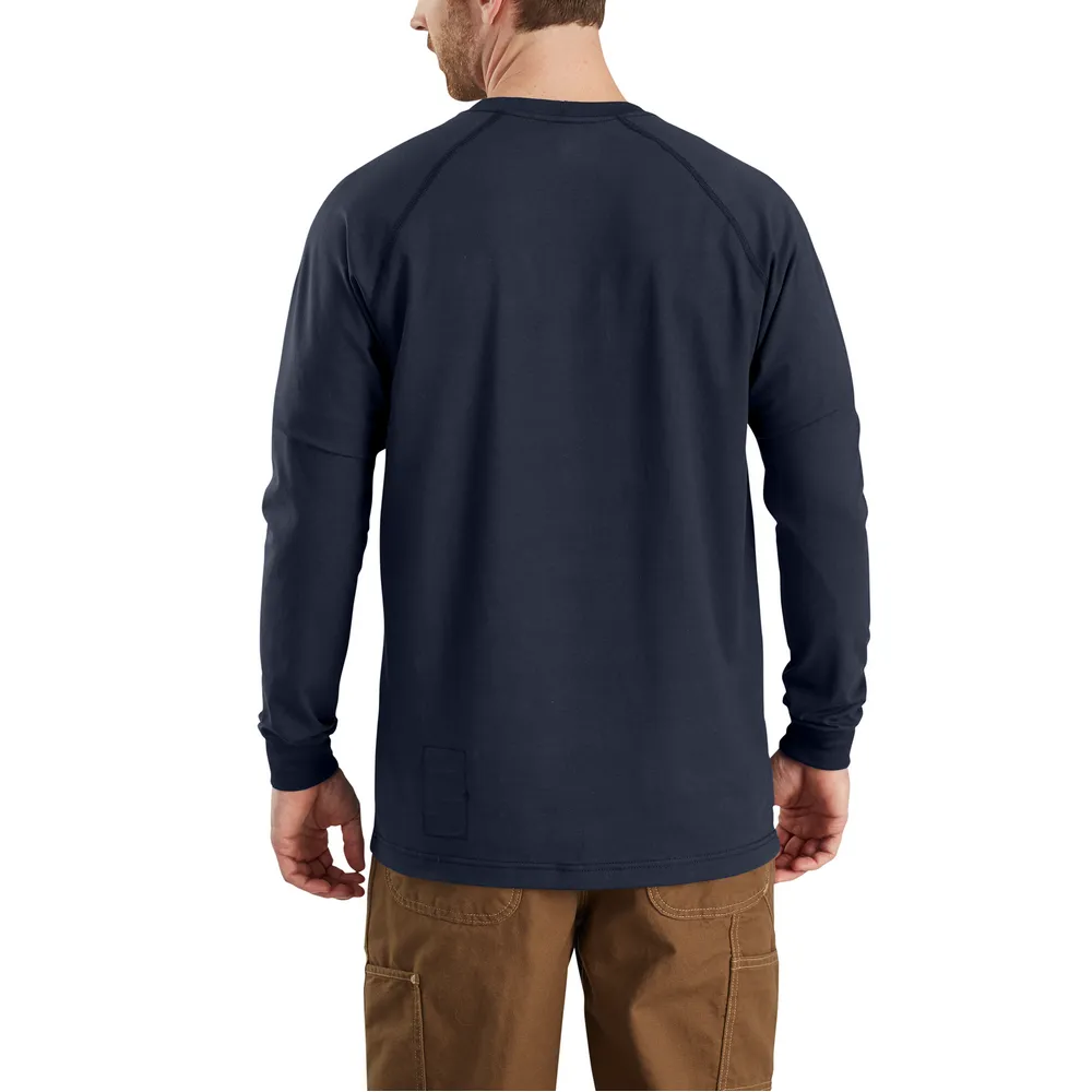 FR FORCE LONG SLEEVE T-SHIRT - 410-Dark Navy | Carhartt 102904