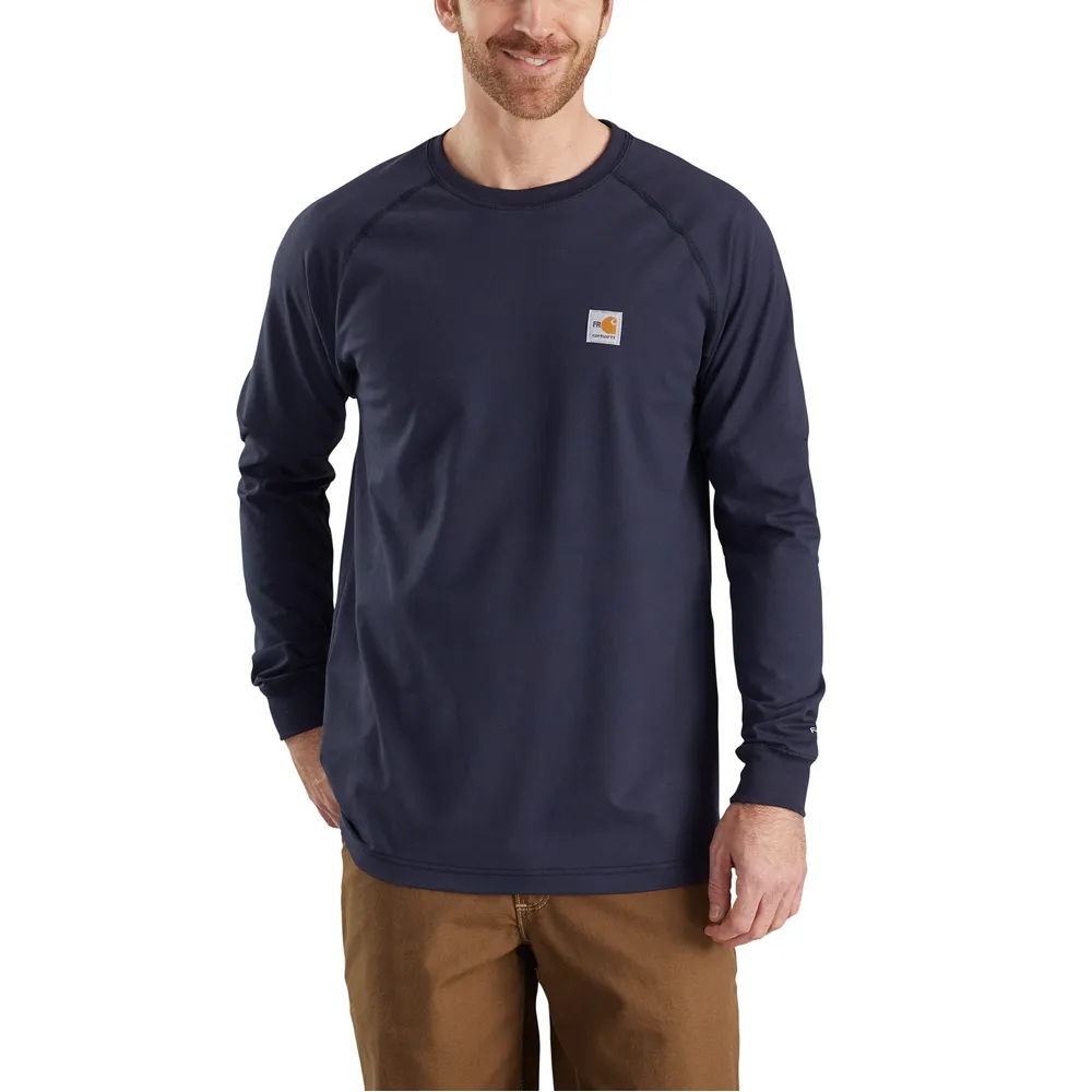 FR FORCE LONG SLEEVE T-SHIRT - 410-Dark Navy | Carhartt 102904
