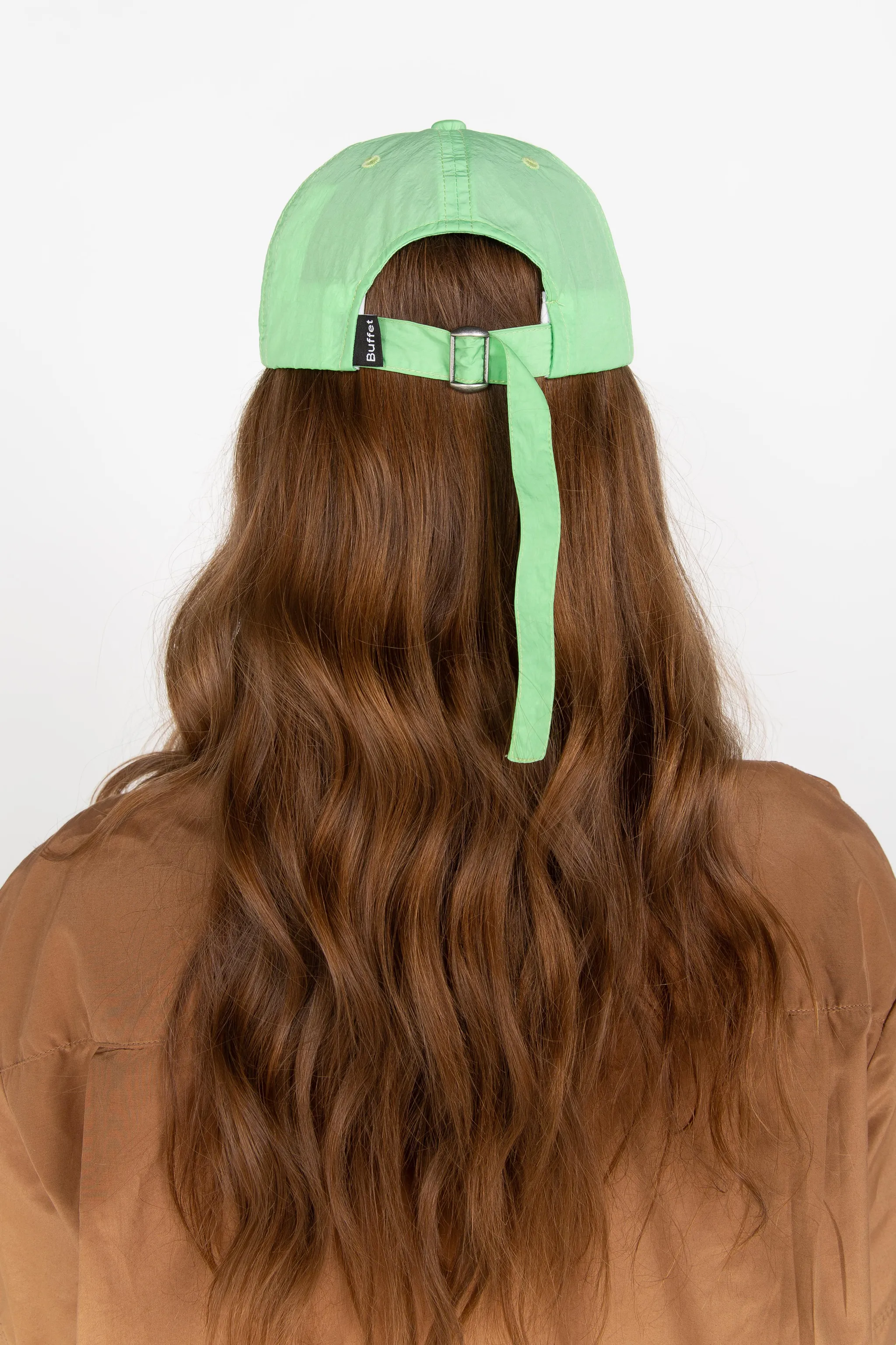 Green nylon dad cap