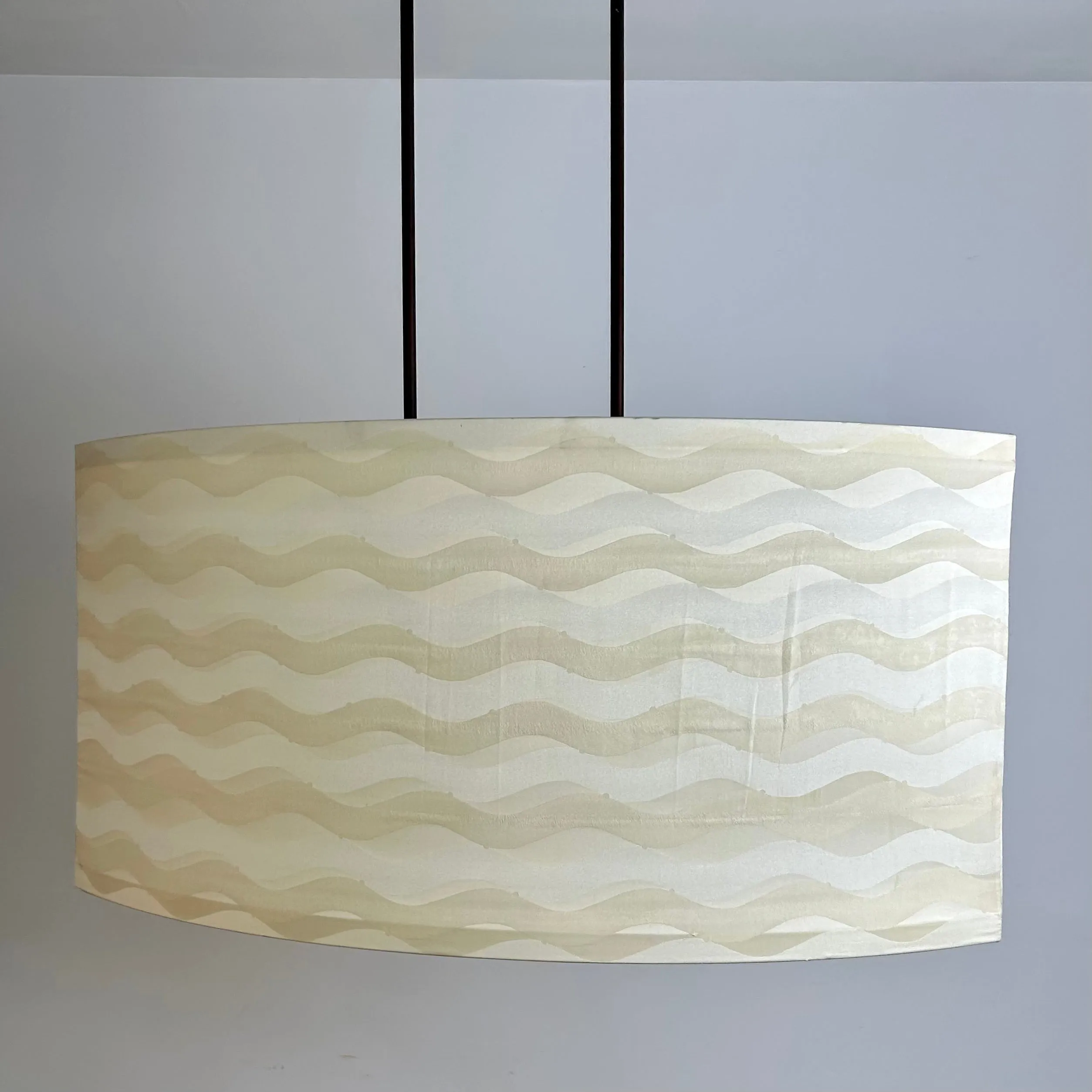 Hanging Light, Elliptical, Contemporary, Two Bulb