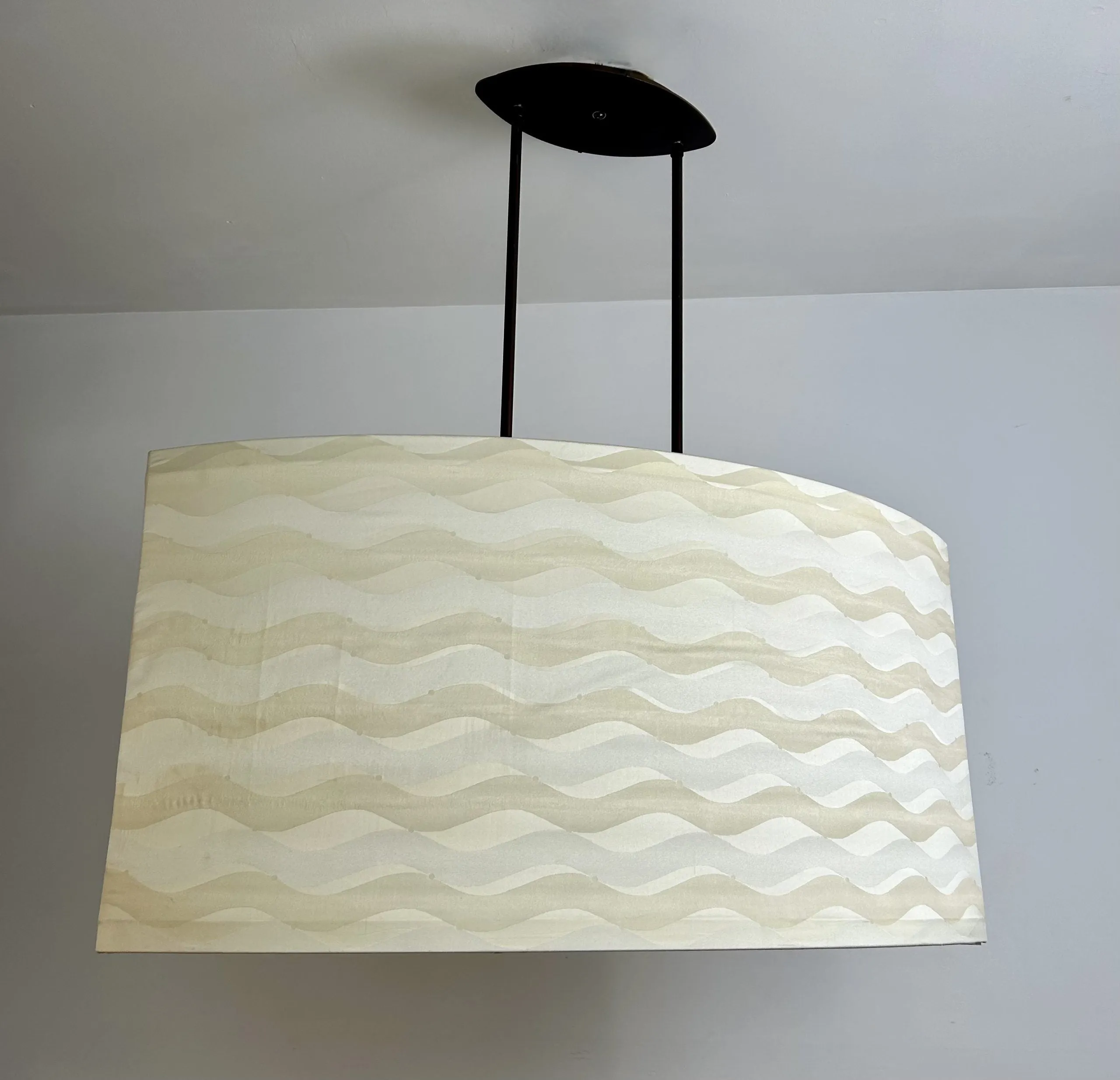 Hanging Light, Elliptical, Contemporary, Two Bulb