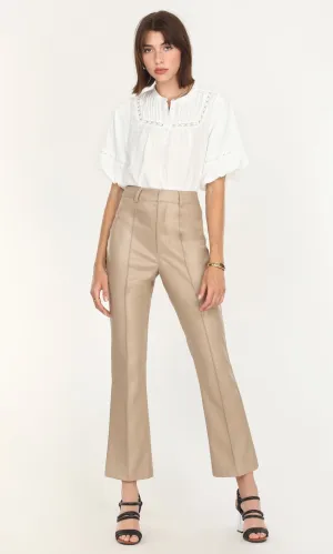 Jaden Front Seam Vegan Leather Pants