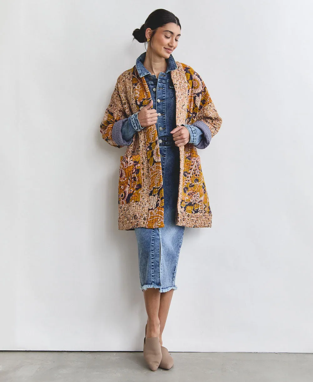 Kantha Quilted Jacket - No. 240523 - Large