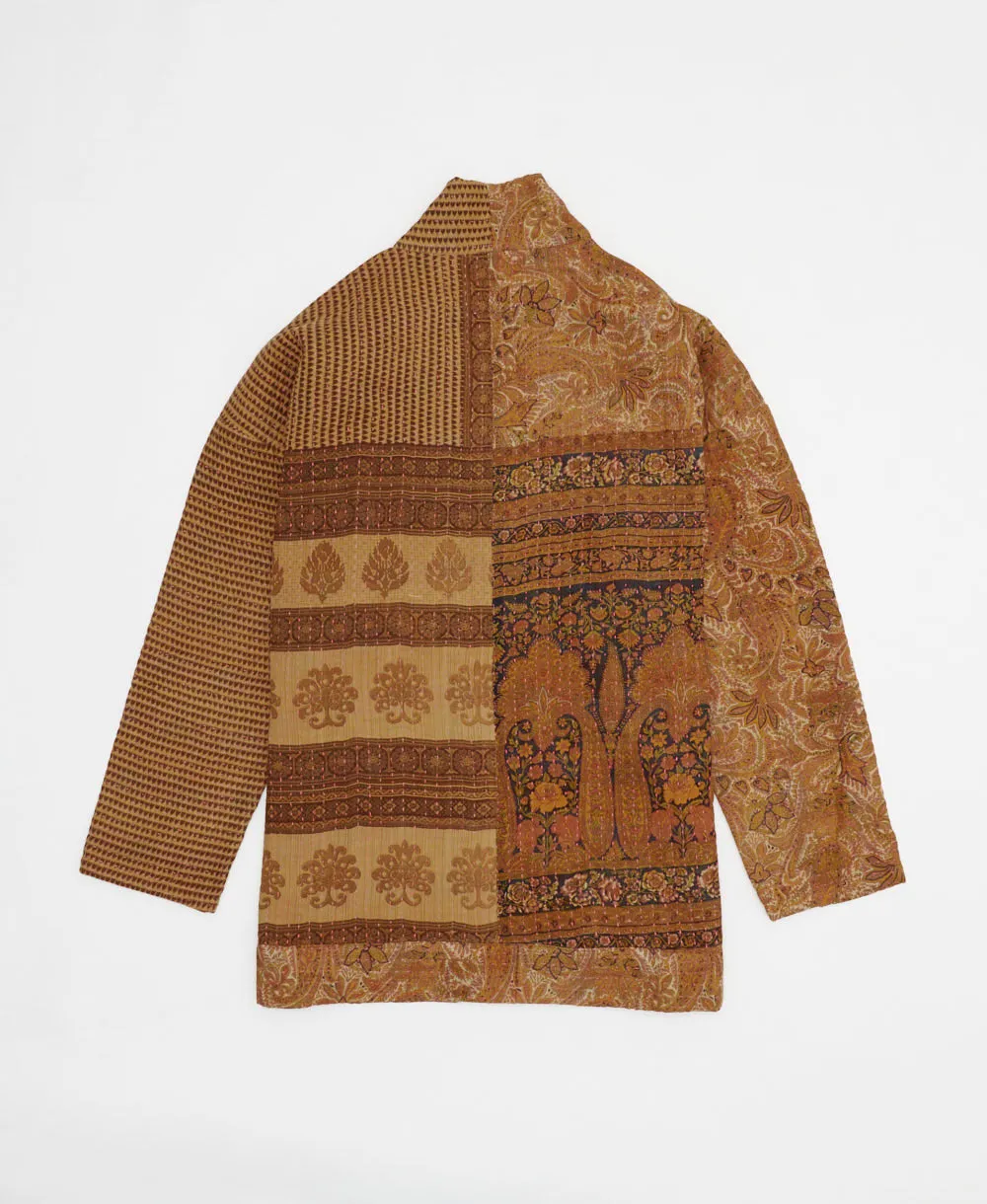 Kantha Quilted Jacket - No. 240528 - Extra Large