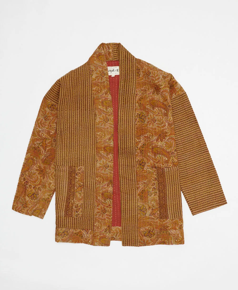 Kantha Quilted Jacket - No. 240528 - Extra Large