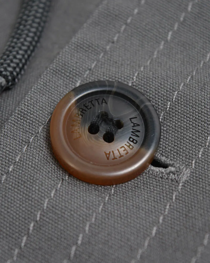 Lambretta Mens Grey Retro Fishtail Parka