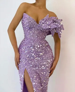 Little Princess Purple Evening Dress