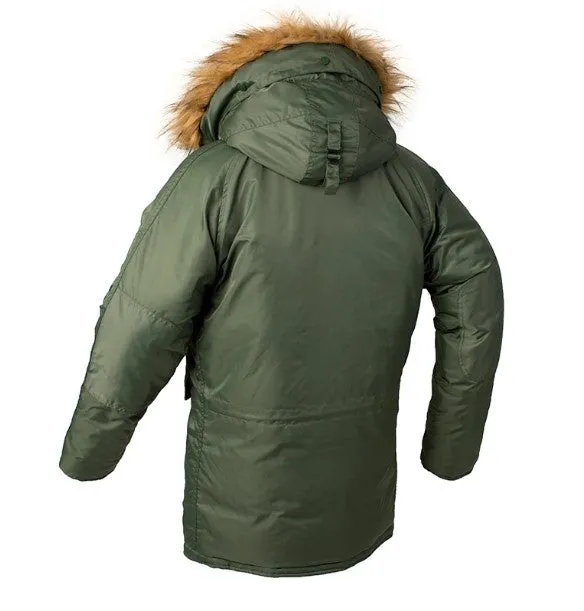 Men's Winter Warm Tactical Long Coat With Fur Hood | Men's Hooded Parka