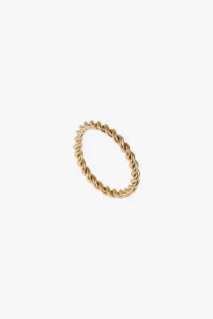 Minimalist Twisted Ring | Gold