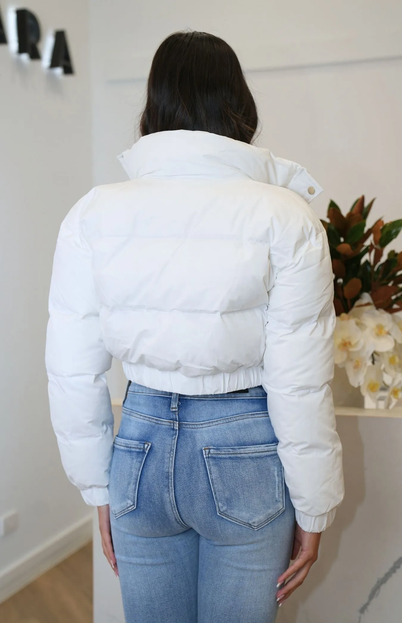 Monica Puffer Jacket - White