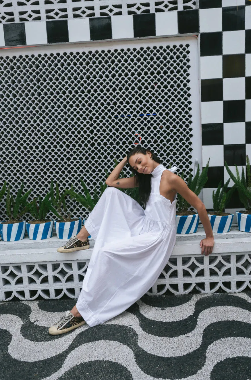 Northshore Dress - White Poplin
