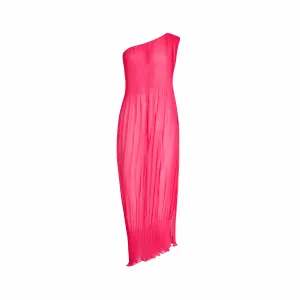 ONE SHOULDER MAXI TUNIC FUCHSIA 396