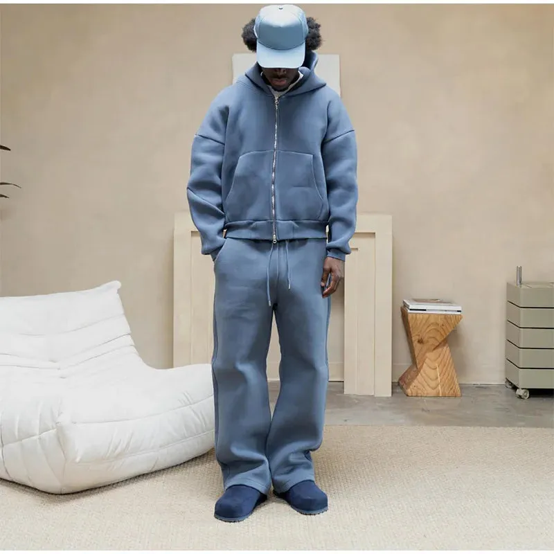Oversized Minimalist Zipper Tracksuit