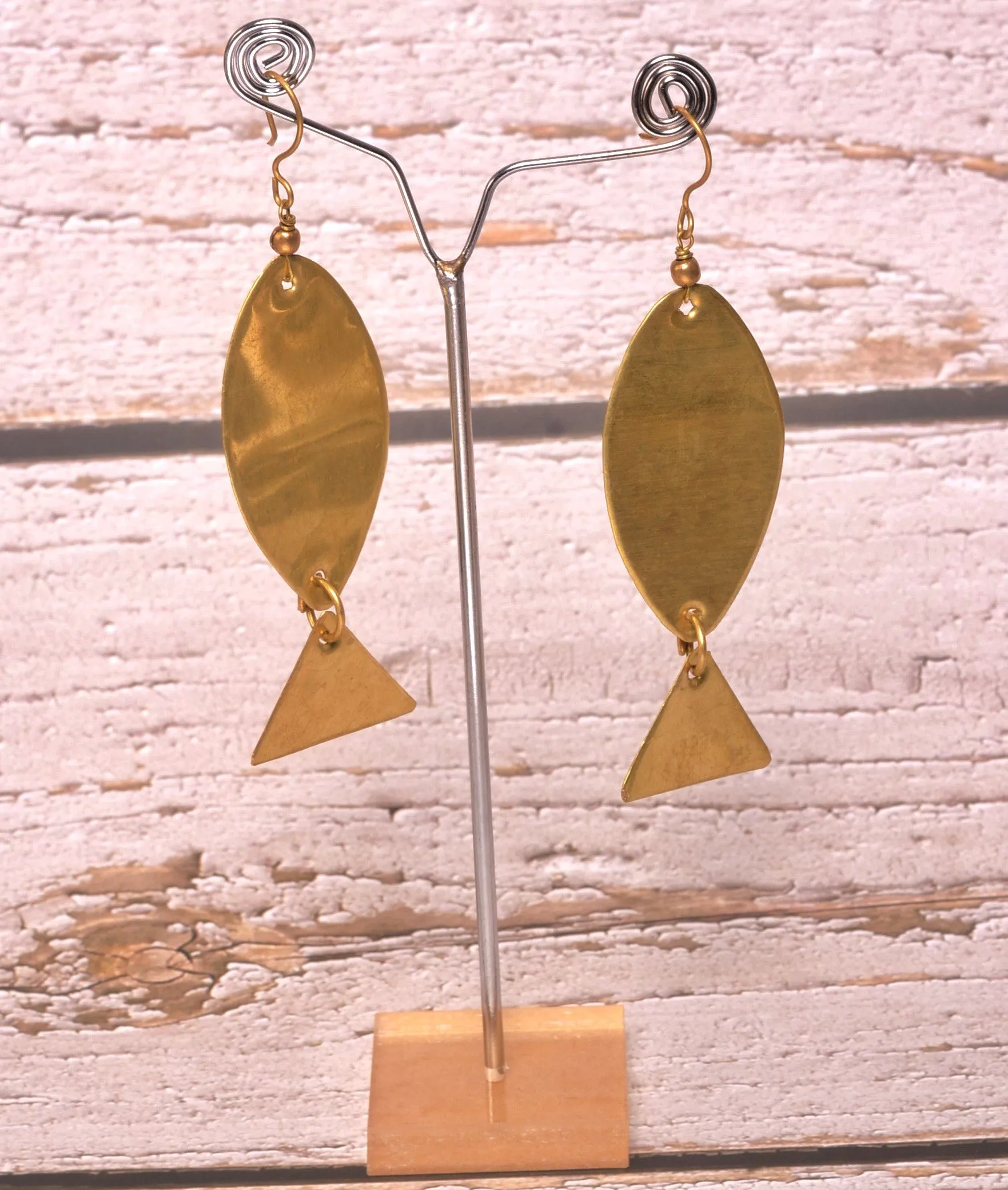 Raha Contemporary Dokra Earrings