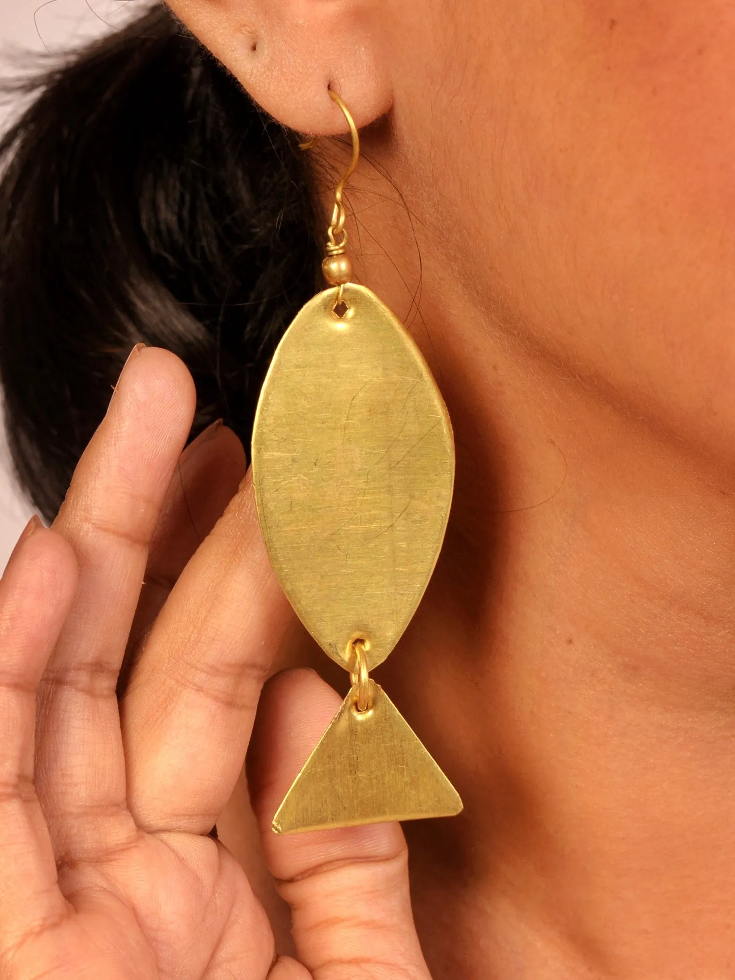 Raha Contemporary Dokra Earrings