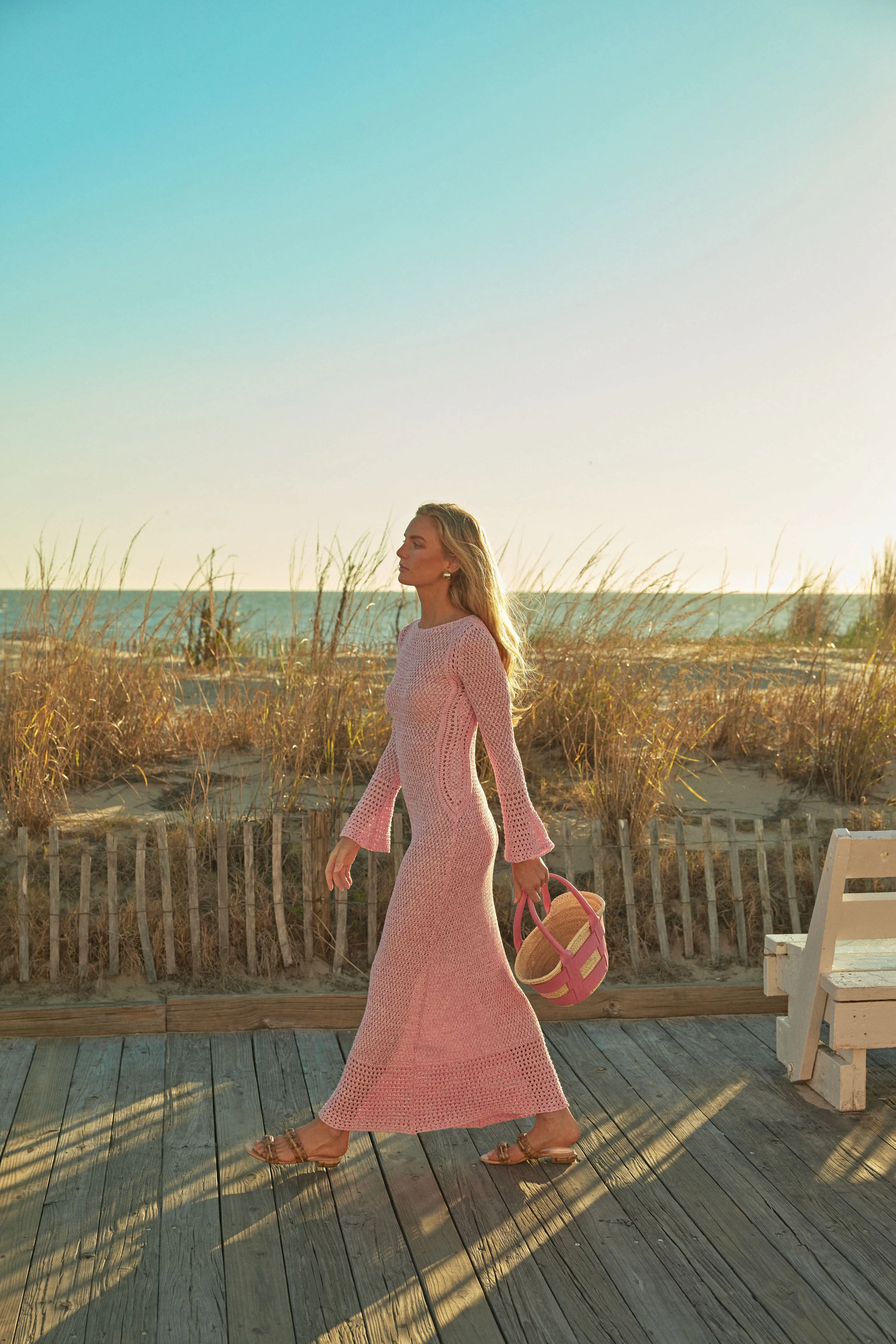 Una Crochet Maxi Dress