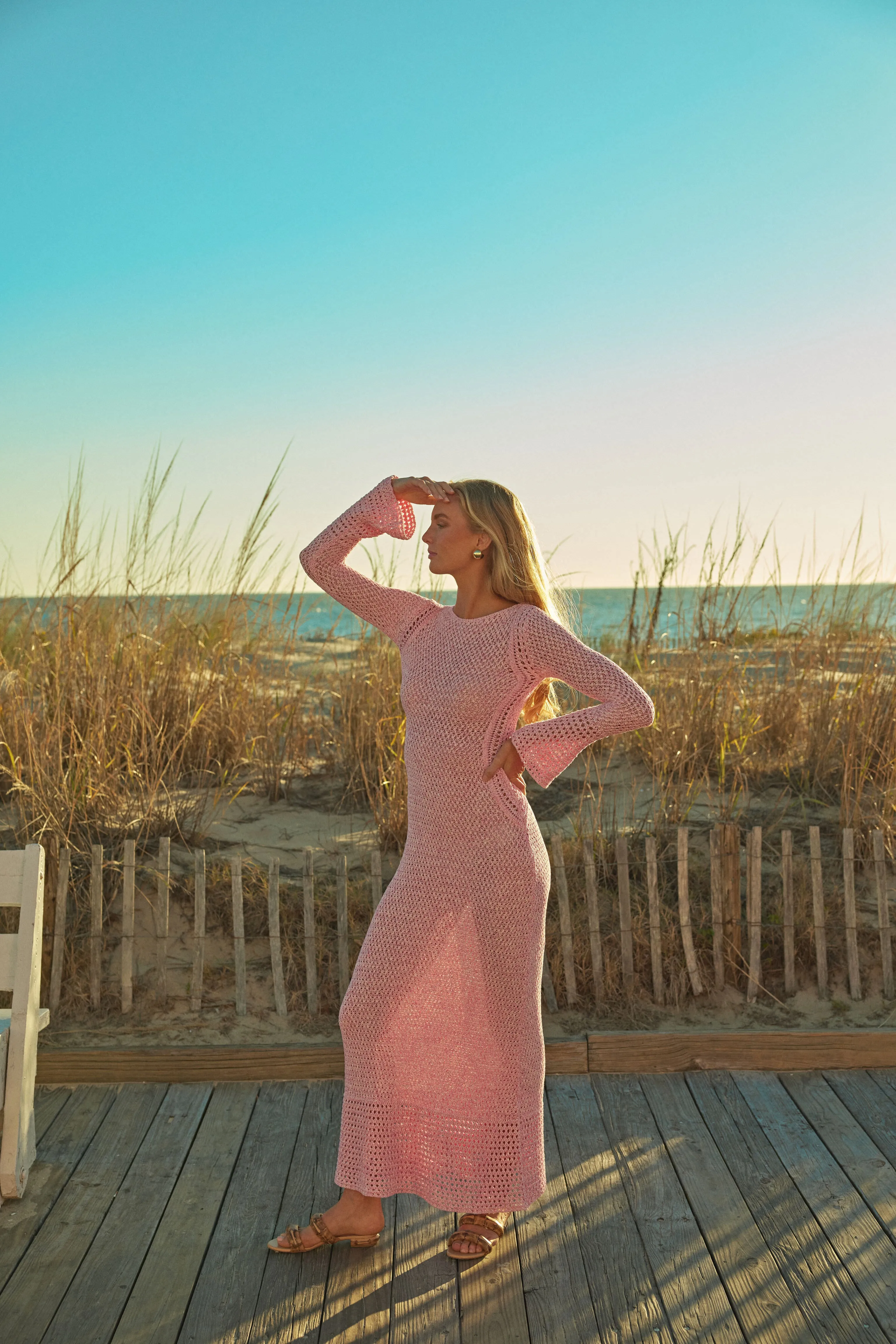 Una Crochet Maxi Dress