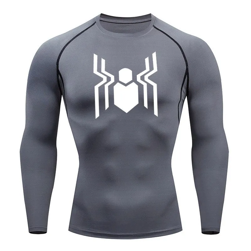 Web Slinging Long Sleeve Compression Shirt 2016
