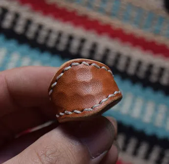YAAGLE Vintage Leather Scarf Ring/Buckle Scarf Ring/Bandana  Ring YG1169