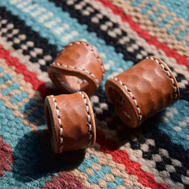 YAAGLE Vintage Leather Scarf Ring/Buckle Scarf Ring/Bandana  Ring YG1169