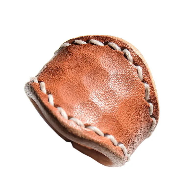 YAAGLE Vintage Leather Scarf Ring/Buckle Scarf Ring/Bandana  Ring YG1169