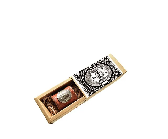 YAAGLE Vintage Leather Scarf Ring/Buckle Scarf Ring/Bandana  Ring YG1169